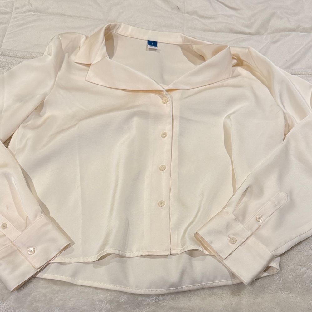 Old Navy Cream Button Down Shirt